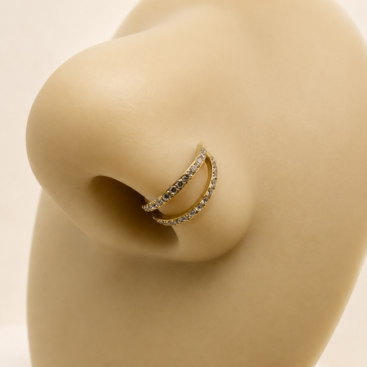 Double zircon hoop - Image 2