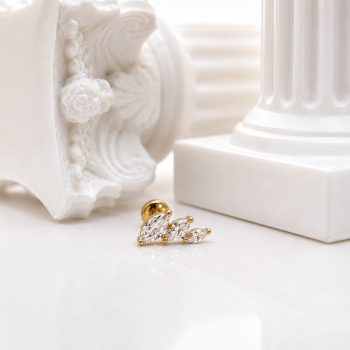 Luxe three leaf side flat back