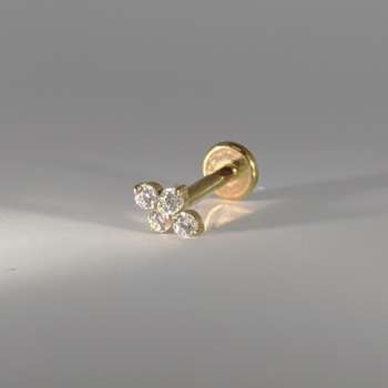 Four zircon flat back