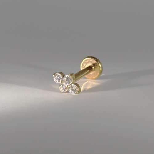 Four zircon flat back