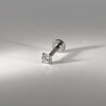 Simple zircon flat back