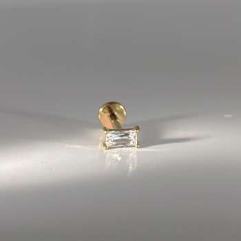 Square crystal long flat back