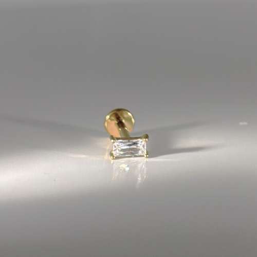 Square crystal long flat back