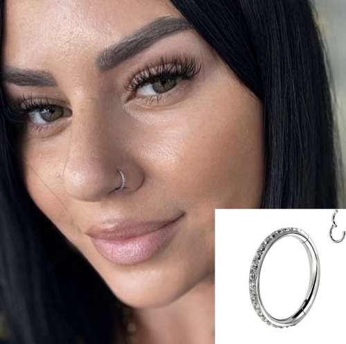 Simple zircon hoop