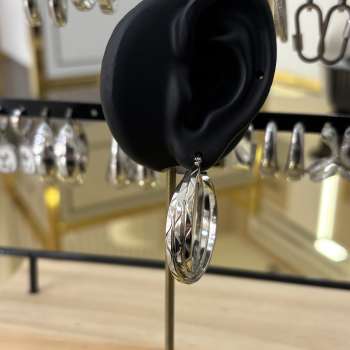 Silver hoop