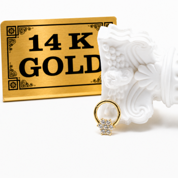 14k gold flower