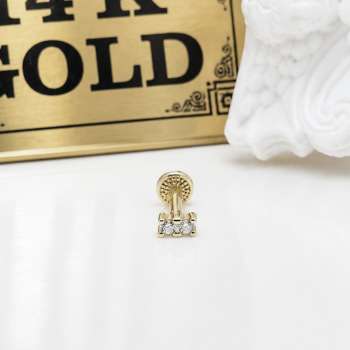 14k gold flatback