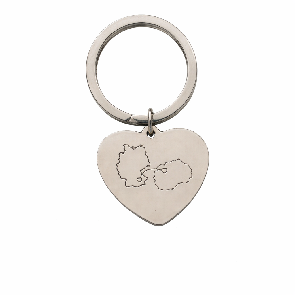 Bold heart keychain - Image 3