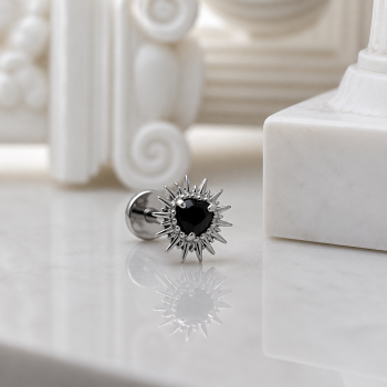 Black spiked heart