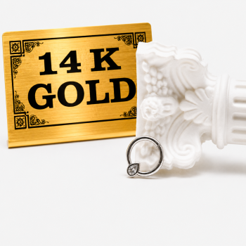 14k white gold