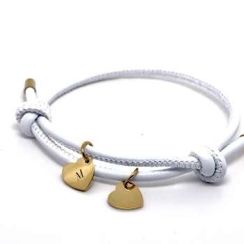 Initial hearts bracelet
