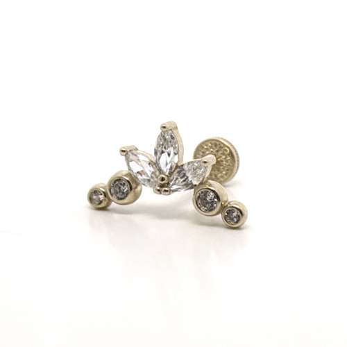 14k gold flatback