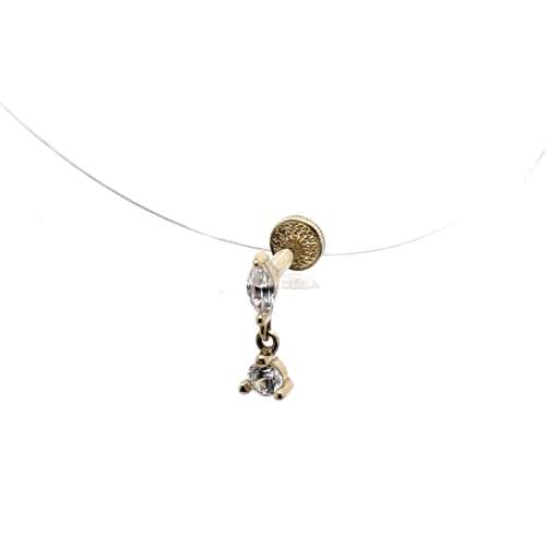 14k gold flatback