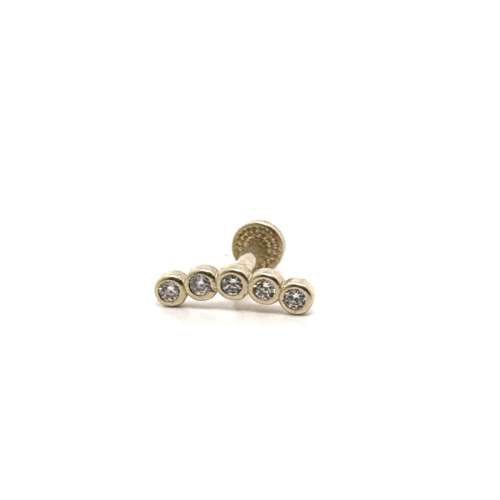 14k gold flatback