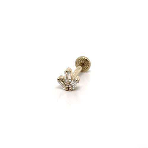 14k gold flatback