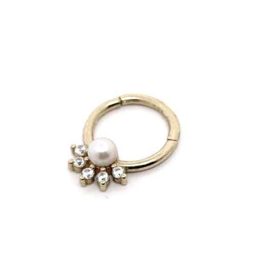 14k gold stone