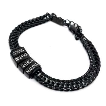 Men bracelet 4 squares