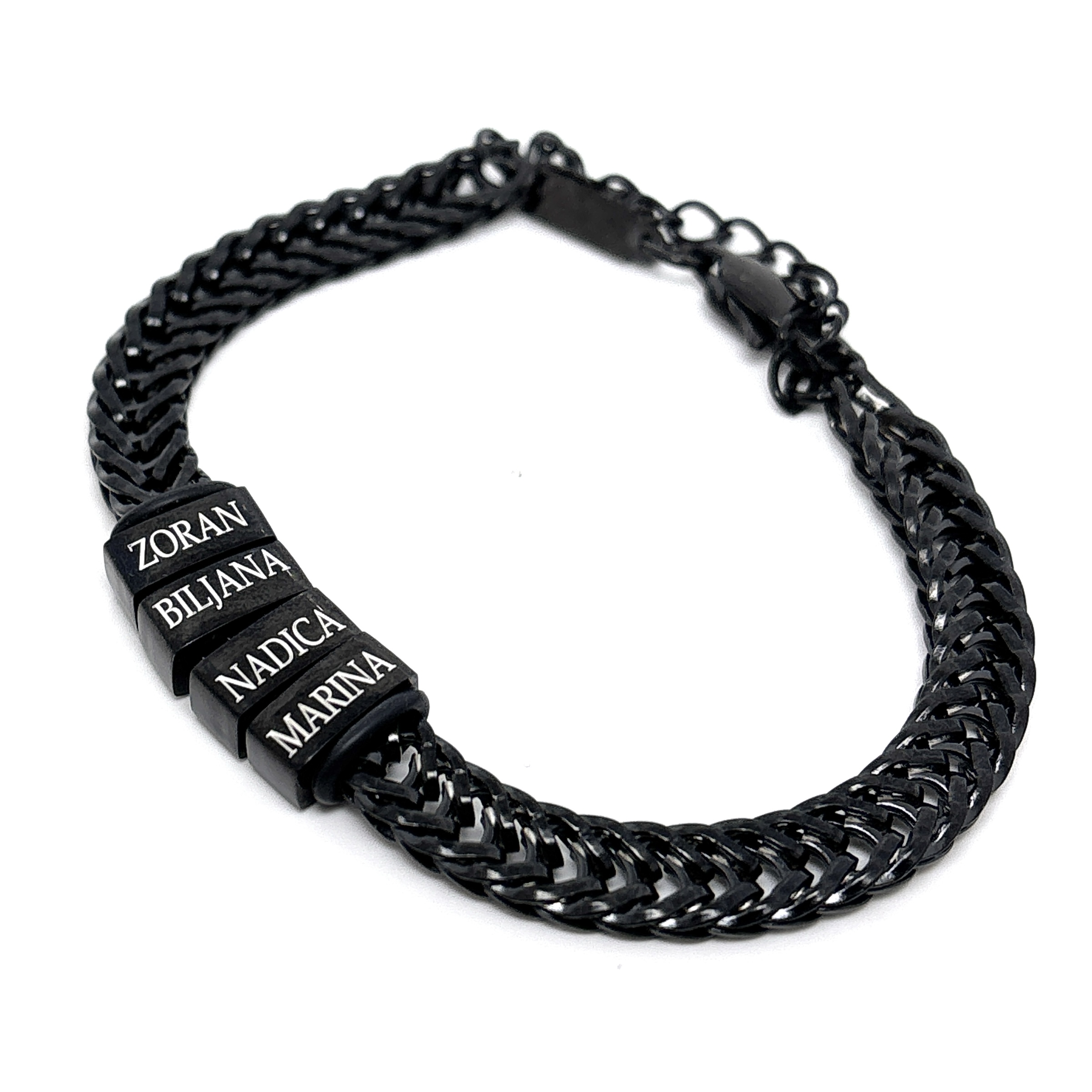 Men bracelet 4 squares