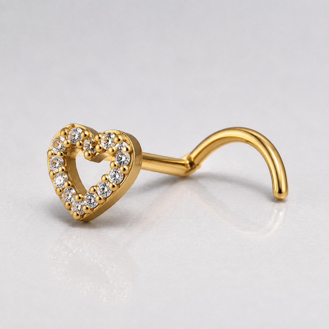 Heart in gold