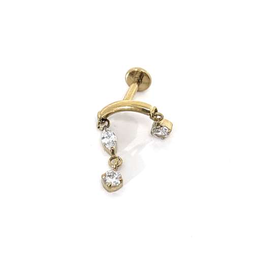 Flat piercing drops