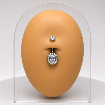 Oval shine piercing