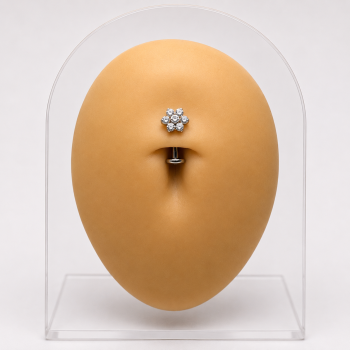 Floating flower piercing