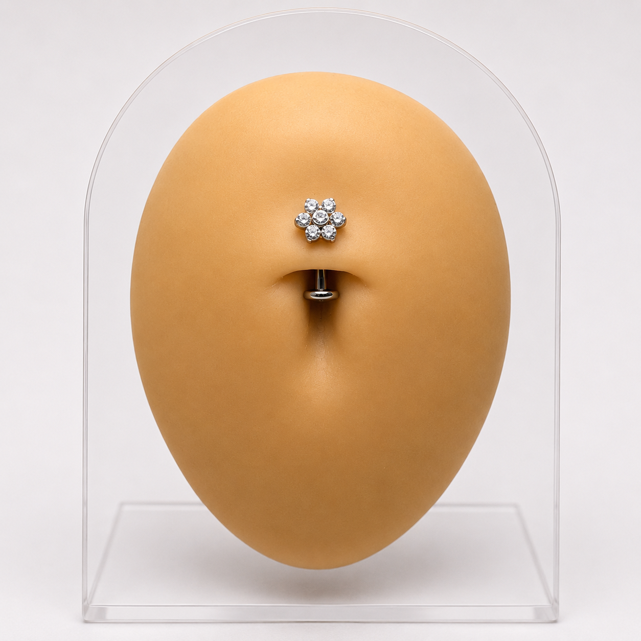 Floating flower piercing