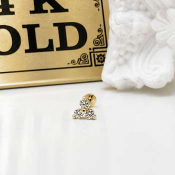 14k gold flatback