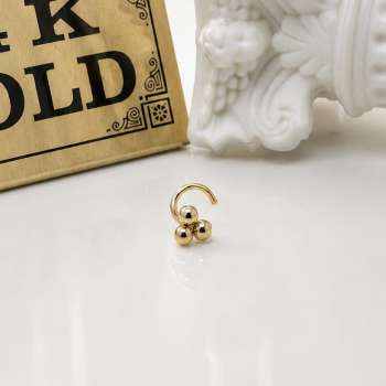 14k gold nostril