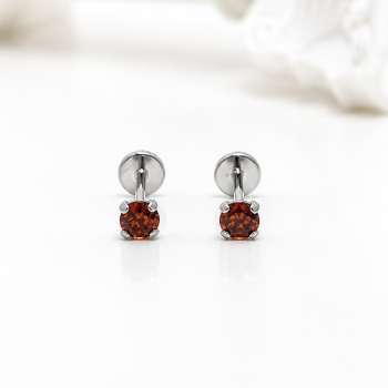 Ruby cz flat back
