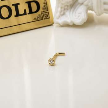 14k gold nostril