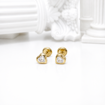 Детски обетки 14k злато