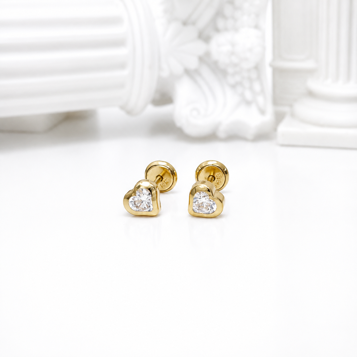 Детски обетки 14k злато
