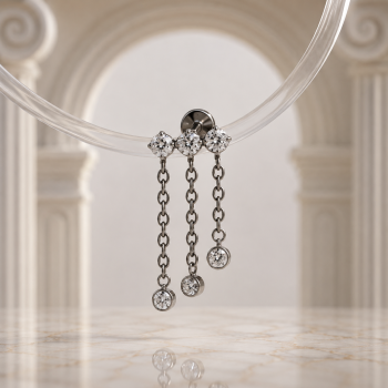 Crystal dots silver
