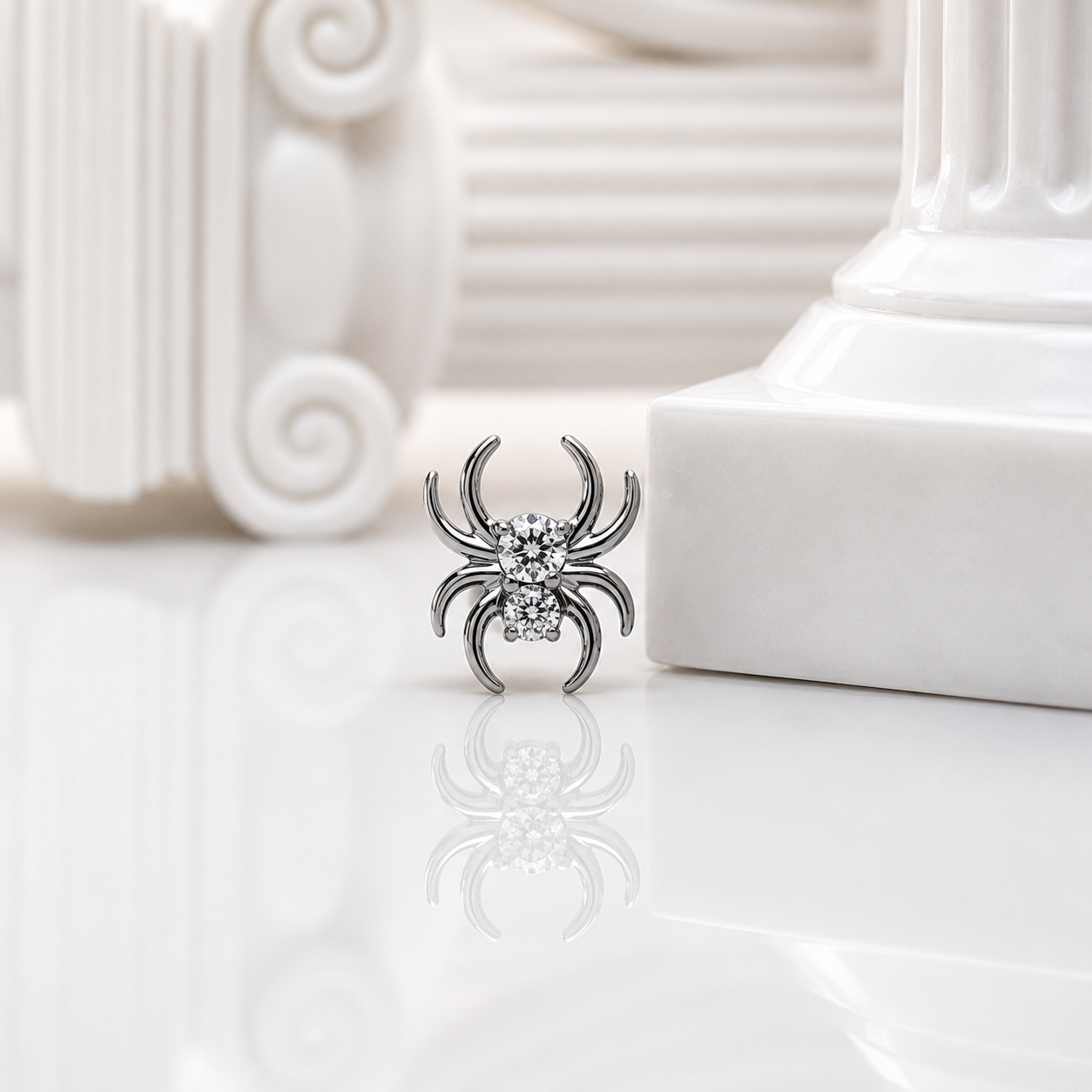 Spider with zircon