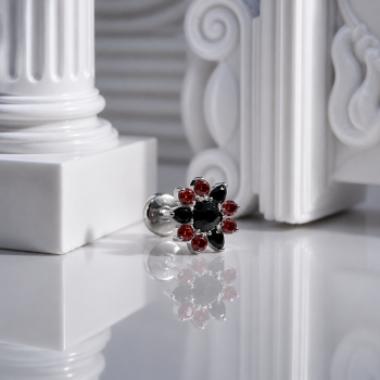 Red & black flower
