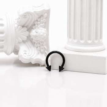 Classic spikes septum black
