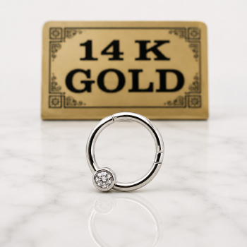14k white gold
