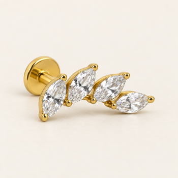Royalty helix in gold