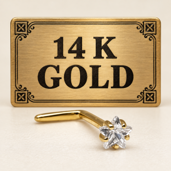 14k gold nostril