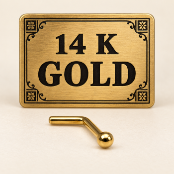 14k gold nostril