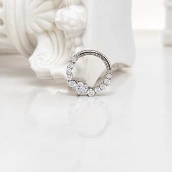 Simple heart daith in silver