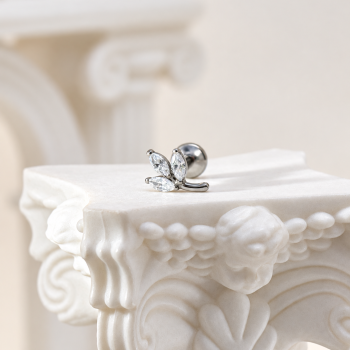 Elegant bloom in silver